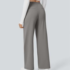 Gray Women's Wide-Leg Pants